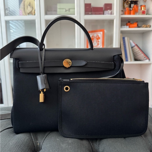 Hermes Herbag 31 Noir - Picture 1 of 15